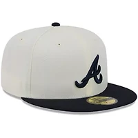 MLB Atlanta Braves Chrome 59FIFTY Fitted Hat