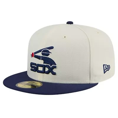 Chicago White Sox MLB Cooperstown Collection Chrome 59FIFTY Fitted Hat