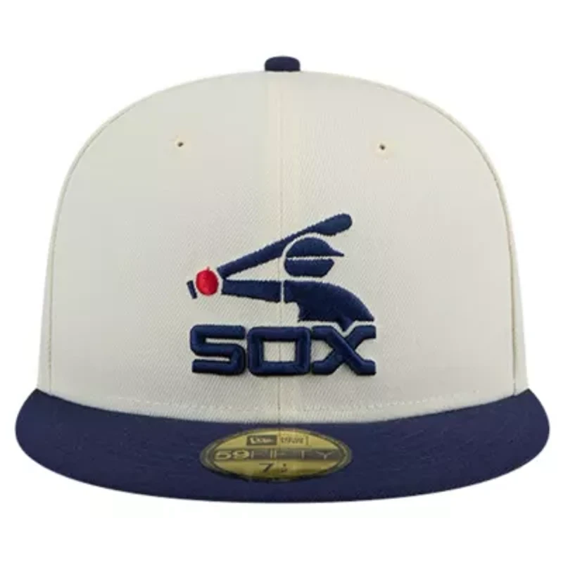 Chicago White Sox MLB Cooperstown Collection Chrome 59FIFTY Fitted Hat