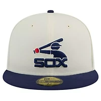 Chicago White Sox MLB Cooperstown Collection Chrome 59FIFTY Fitted Hat