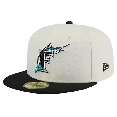 Cooperstown Teams Florida Marlins Collection Chrome 59FIFTY Fitted Hat