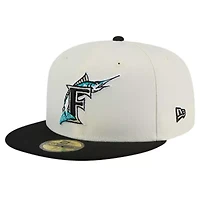 Cooperstown Teams Florida Marlins Collection Chrome 59FIFTY Fitted Hat
