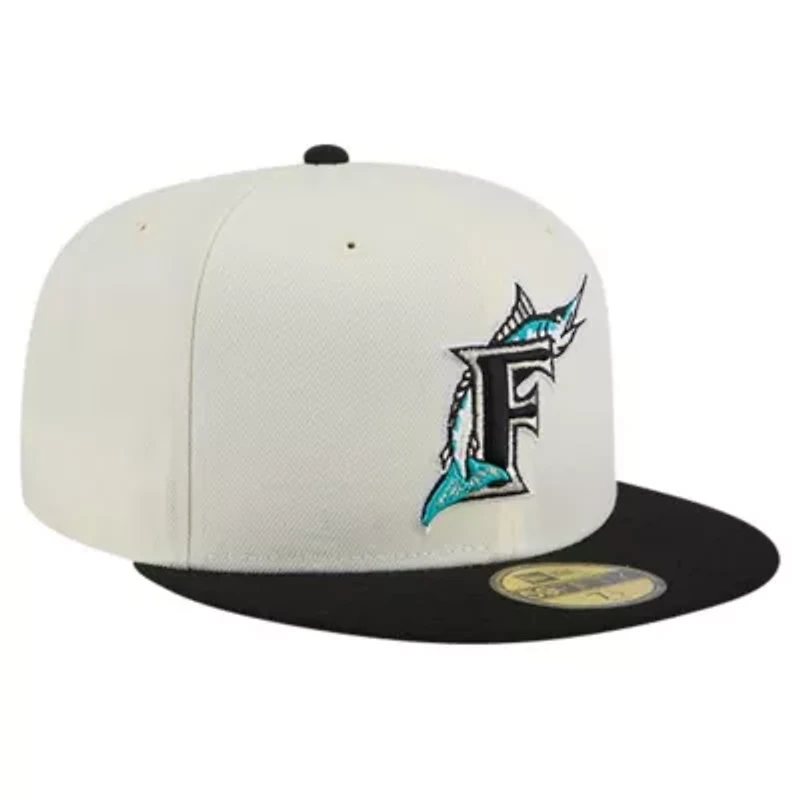 Cooperstown Teams Florida Marlins Collection Chrome 59FIFTY Fitted Hat