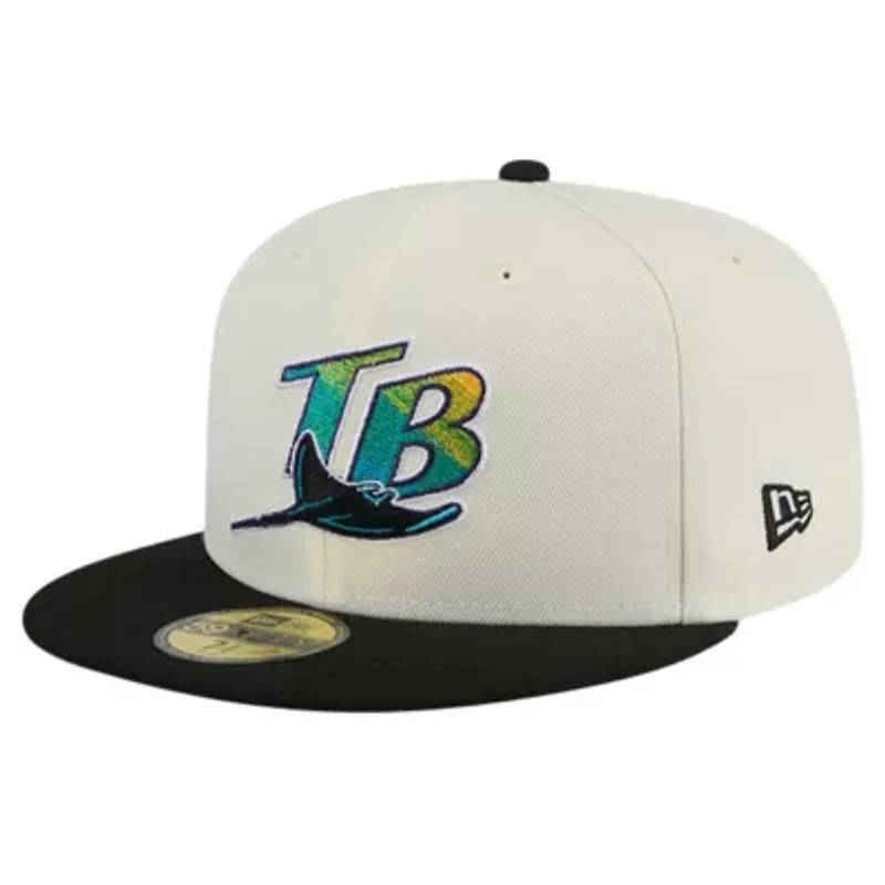 MLB Tampa Bay Rays Cooperstown Collection Chrome 59FIFTY Fitted Hat