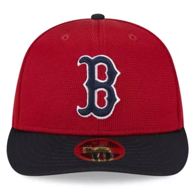 Boston Red Sox MLB 2025 Batting Practice Low 59FIFTY Fitted Hat