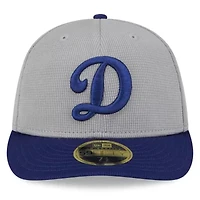 MLB Los Angeles Dodgers 2025 Batting Practice Low 59FIFTY Fitted Hat