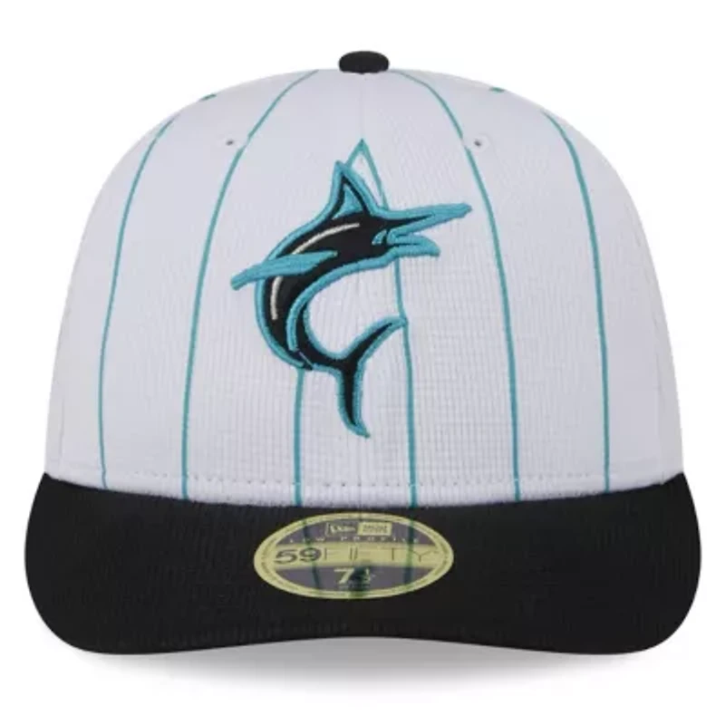 MLB Miami Marlins 2025 Batting Practice Low 59FIFTY Fitted Hat