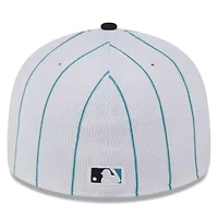 MLB Miami Marlins 2025 Batting Practice Low 59FIFTY Fitted Hat