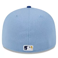 MLB Light Milwaukee Brewers 2025 Batting Practice Low 59FIFTY Fitted Hat