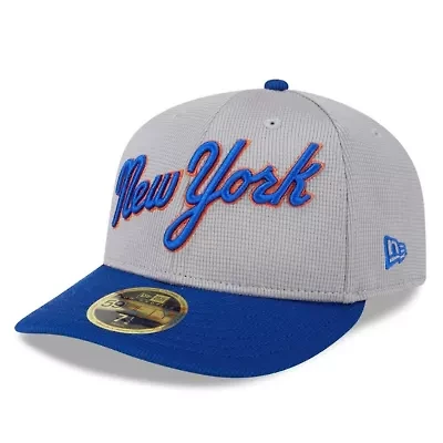MLB New York Mets 2025 Batting Practice Low 59FIFTY Fitted Hat