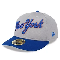 MLB New York Mets 2025 Batting Practice Low 59FIFTY Fitted Hat