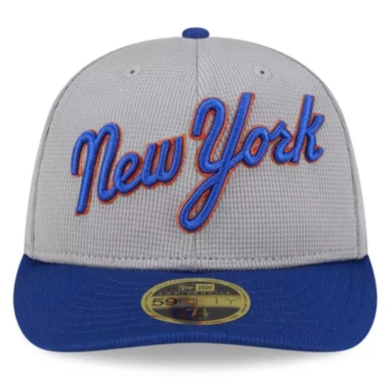 MLB New York Mets 2025 Batting Practice Low 59FIFTY Fitted Hat