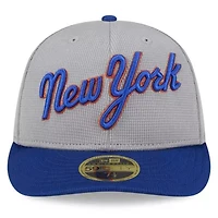 MLB New York Mets 2025 Batting Practice Low 59FIFTY Fitted Hat