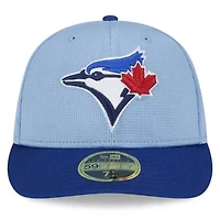 Toronto Blue Jays MLB Light 2025 Batting Practice Low 59FIFTY Fitted Hat