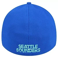 MLS Gray/Blue Seattle Sounders FC Throwback 39THIRTY Flex Hat