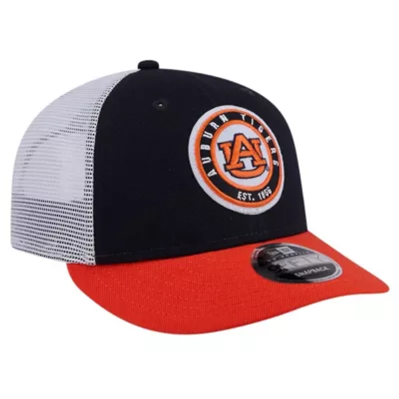 NCAA Auburn Tigers Throwback Circle Patch 9FIFTY Trucker Snapback Hat