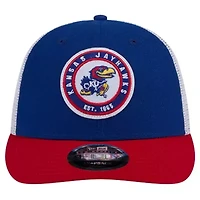 NCAA Kansas Jayhawks Throwback Circle Patch 9FIFTY Trucker Snapback Hat
