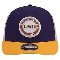 NCAA LSU Tigers Throwback Circle Patch 9FIFTY Trucker Snapback Hat