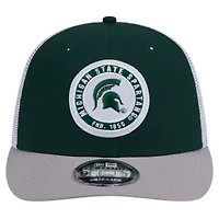 NCAA Michigan State Spartans Throwback Circle Patch 9FIFTY Trucker Snapback Hat