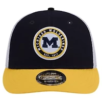 NCAA Michigan Wolverines Throwback Circle Patch 9FIFTY Trucker Snapback Hat