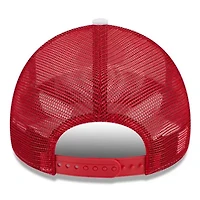 NCAA White/Red Maryland Terrapins Court Sport Foam A-Frame 9FORTY Adjustable Trucker Hat