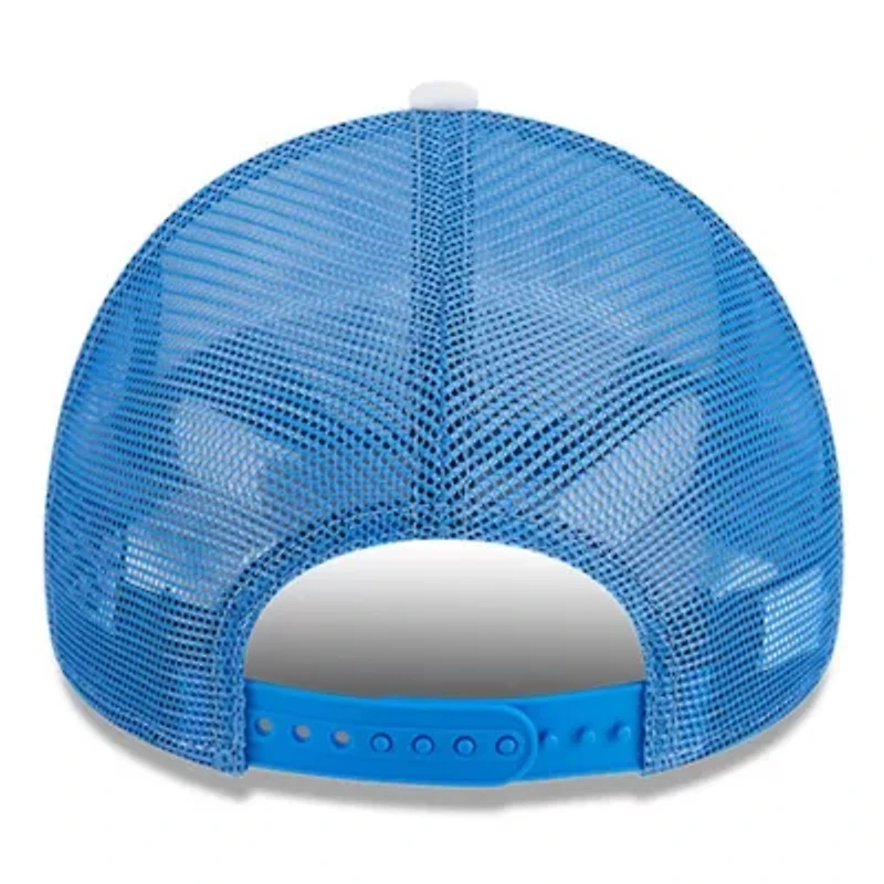 NCAA White/Blue UCLA Bruins Court Sport Foam A-Frame 9FORTY Adjustable Trucker Hat