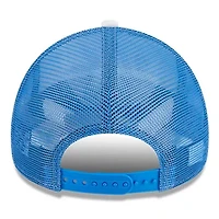 NCAA White/Blue UCLA Bruins Court Sport Foam A-Frame 9FORTY Adjustable Trucker Hat