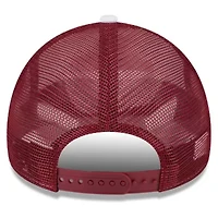 NCAA White/Crimson Washington State Cougars Court Sport Foam A-Frame 9FORTY Adjustable Trucker Hat