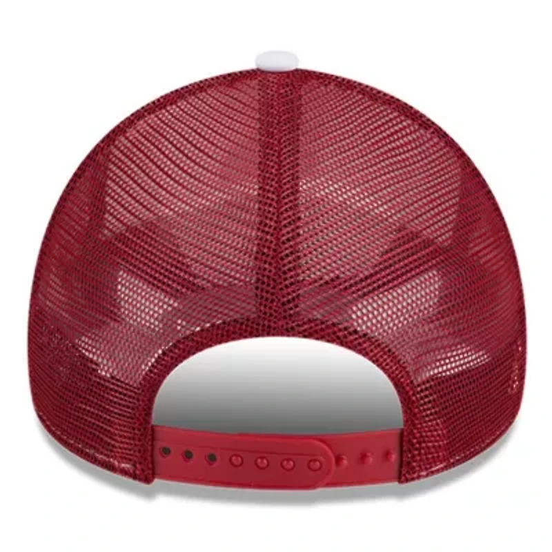 NCAA White/Cardinal USC Trojans Court Sport Foam A-Frame 9FORTY Adjustable Trucker Hat