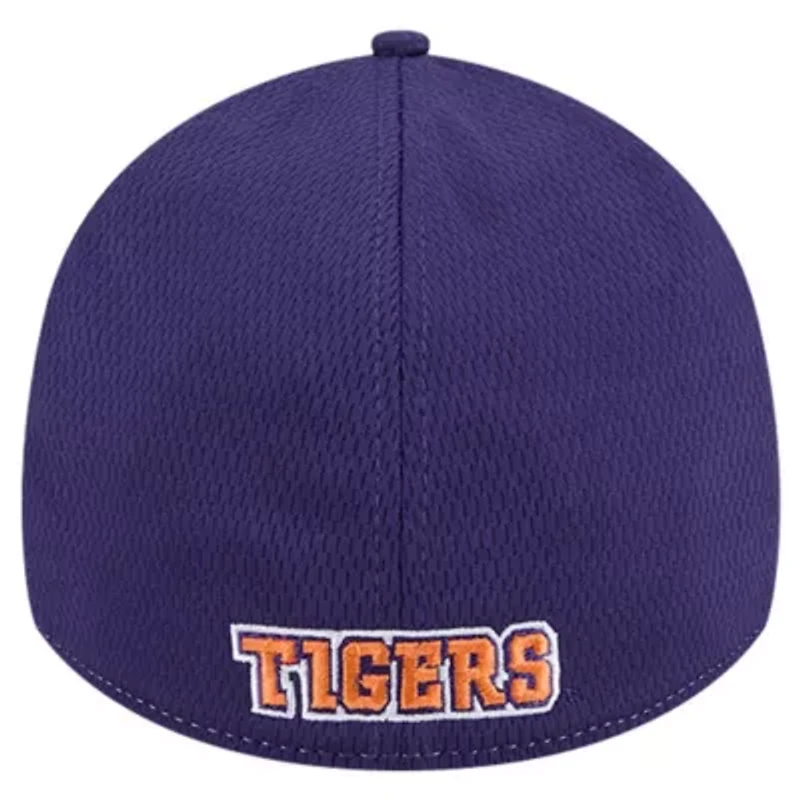 NCAA Heather Gray/Purple Clemson Tigers Two-Tone 39THIRTY Flex Hat
