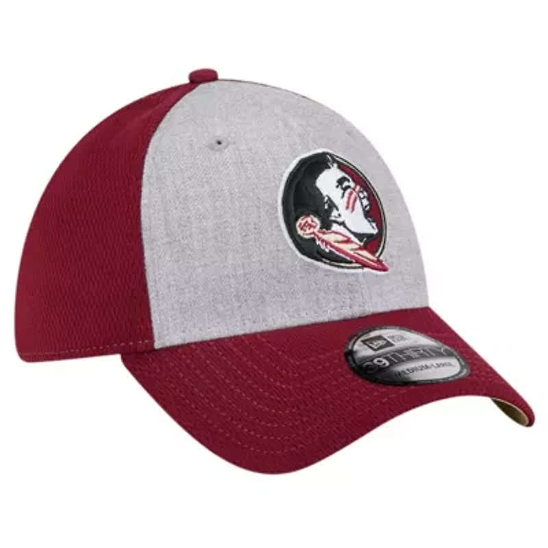 NCAA Heather Gray/Garnet Florida State Seminoles Two-Tone 39THIRTY Flex Hat