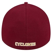 NCAA Heather Gray/Cardinal Iowa State Cyclones Two-Tone 39THIRTY Flex Hat