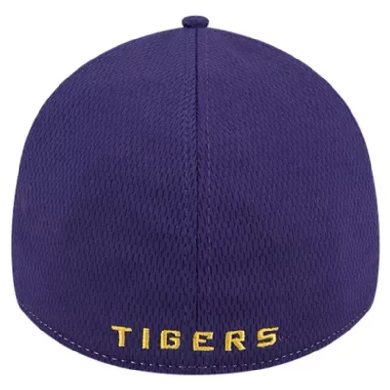 NCAA Heather Gray/Purple LSU Tigers Two-Tone 39THIRTY Flex Hat