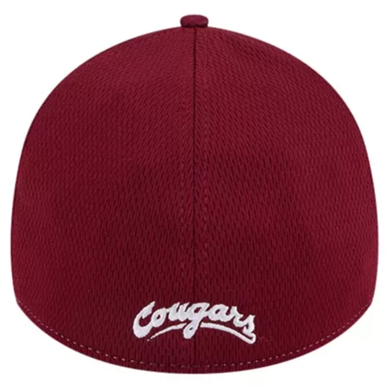 NCAA Heather Gray/Crimson Washington State Cougars Two-Tone 39THIRTY Flex Hat