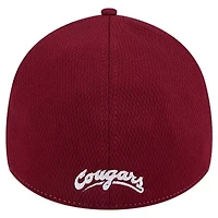 NCAA Heather Gray/Crimson Washington State Cougars Two-Tone 39THIRTY Flex Hat