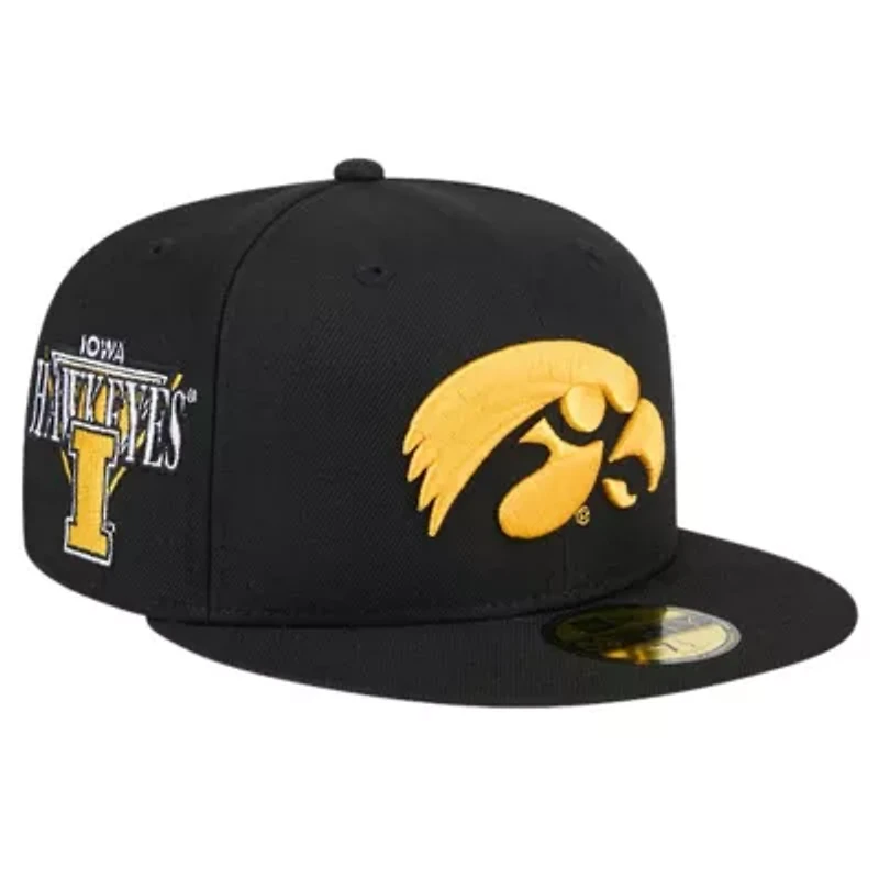 NCAA Iowa Hawkeyes Throwback 59FIFTY Fitted Hat