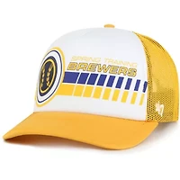 MLB White/Gold Milwaukee Brewers 2024 Spring Training Foam Trucker Adjustable Hat