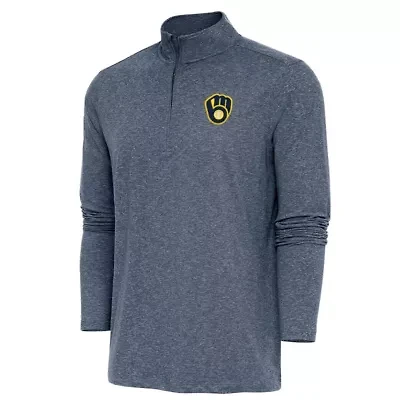 MLB Milwaukee Brewers Hunk Quarter-Zip Pullover Top