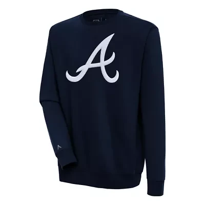 MLB Atlanta Braves Victory Crewneck Chenille Pullover Sweatshirt