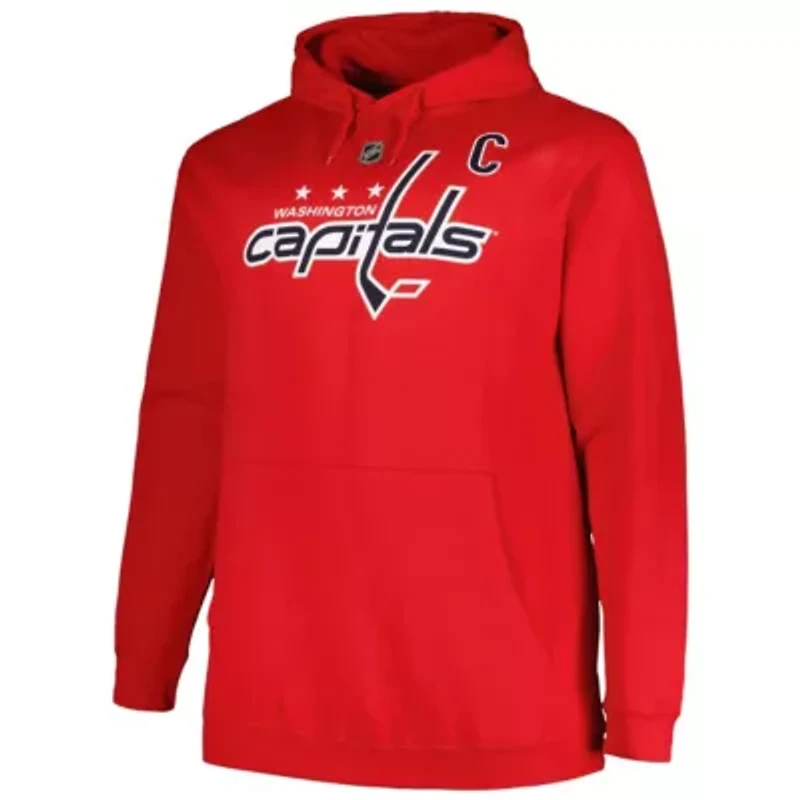 NHL Alexander Ovechkin Washington Capitals Big & Tall Name Number Pullover Hoodie