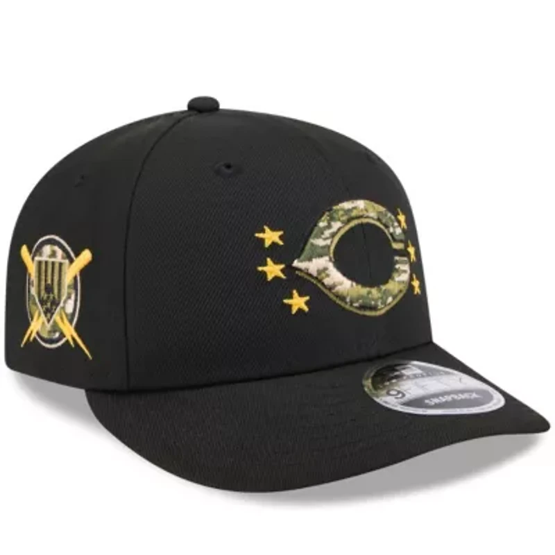 MLB Cincinnati Reds 2024 Armed Forces Day Low 9FIFTY Snapback Hat