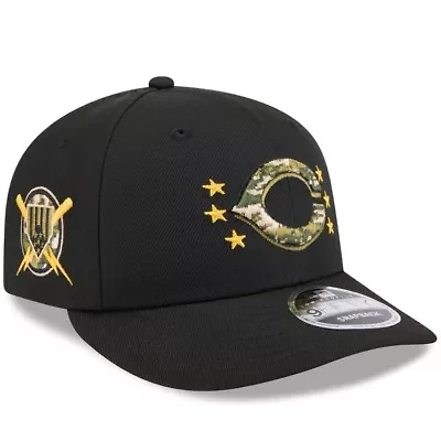 MLB Cincinnati Reds 2024 Armed Forces Day Low 9FIFTY Snapback Hat