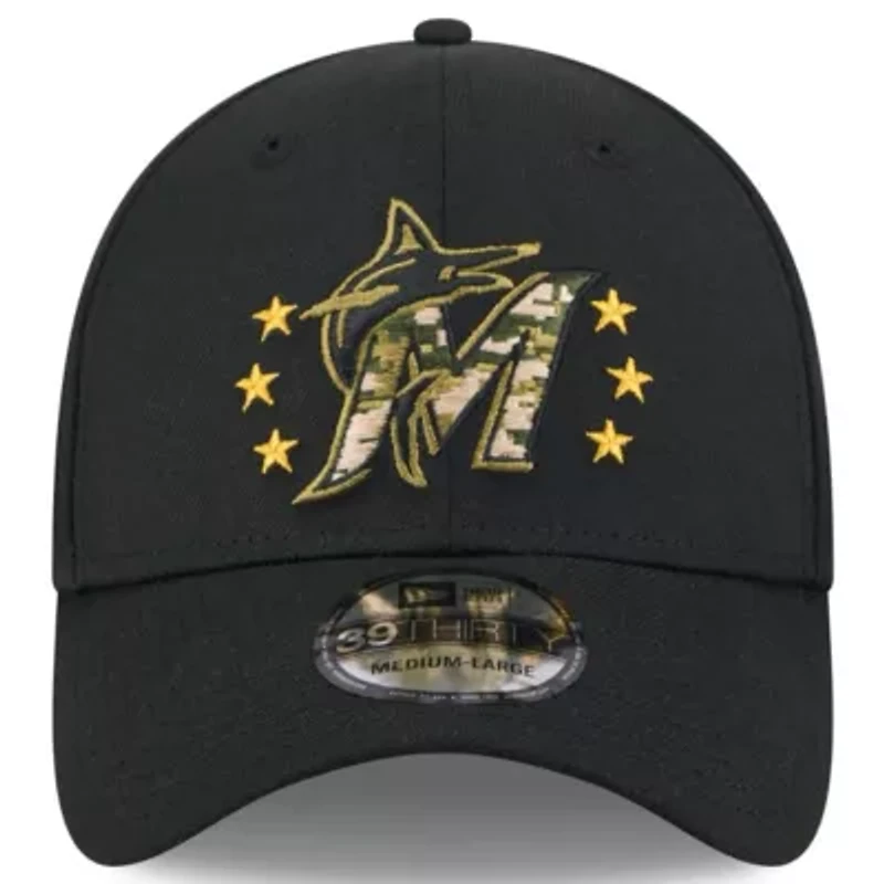 MLB Miami Marlins 2024 Armed Forces Day 39THIRTY Flex Hat