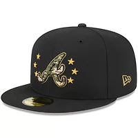 MLB Atlanta Braves 2024 Armed Forces Day On-Field 59FIFTY Fitted Hat