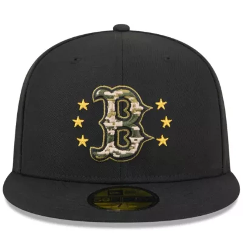 Boston Red Sox MLB 2024 Armed Forces Day On-Field 59FIFTY Fitted Hat