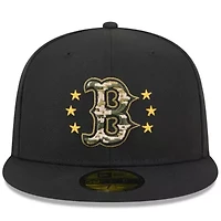 Boston Red Sox MLB 2024 Armed Forces Day On-Field 59FIFTY Fitted Hat