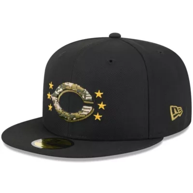 MLB Cincinnati Reds 2024 Armed Forces Day On-Field 59FIFTY Fitted Hat