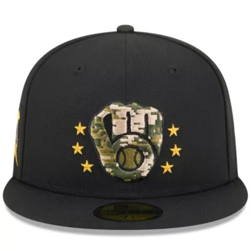 MLB Milwaukee Brewers 2024 Armed Forces Day On-Field 59FIFTY Fitted Hat