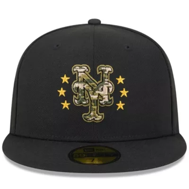 MLB New York Mets 2024 Armed Forces Day On-Field 59FIFTY Fitted Hat