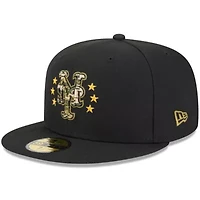 MLB New York Mets 2024 Armed Forces Day On-Field 59FIFTY Fitted Hat